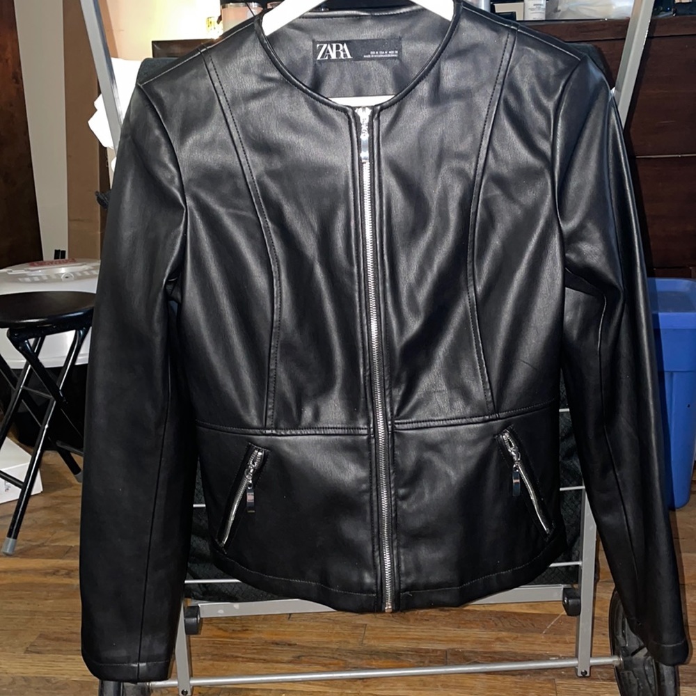 Zara leather jacket
